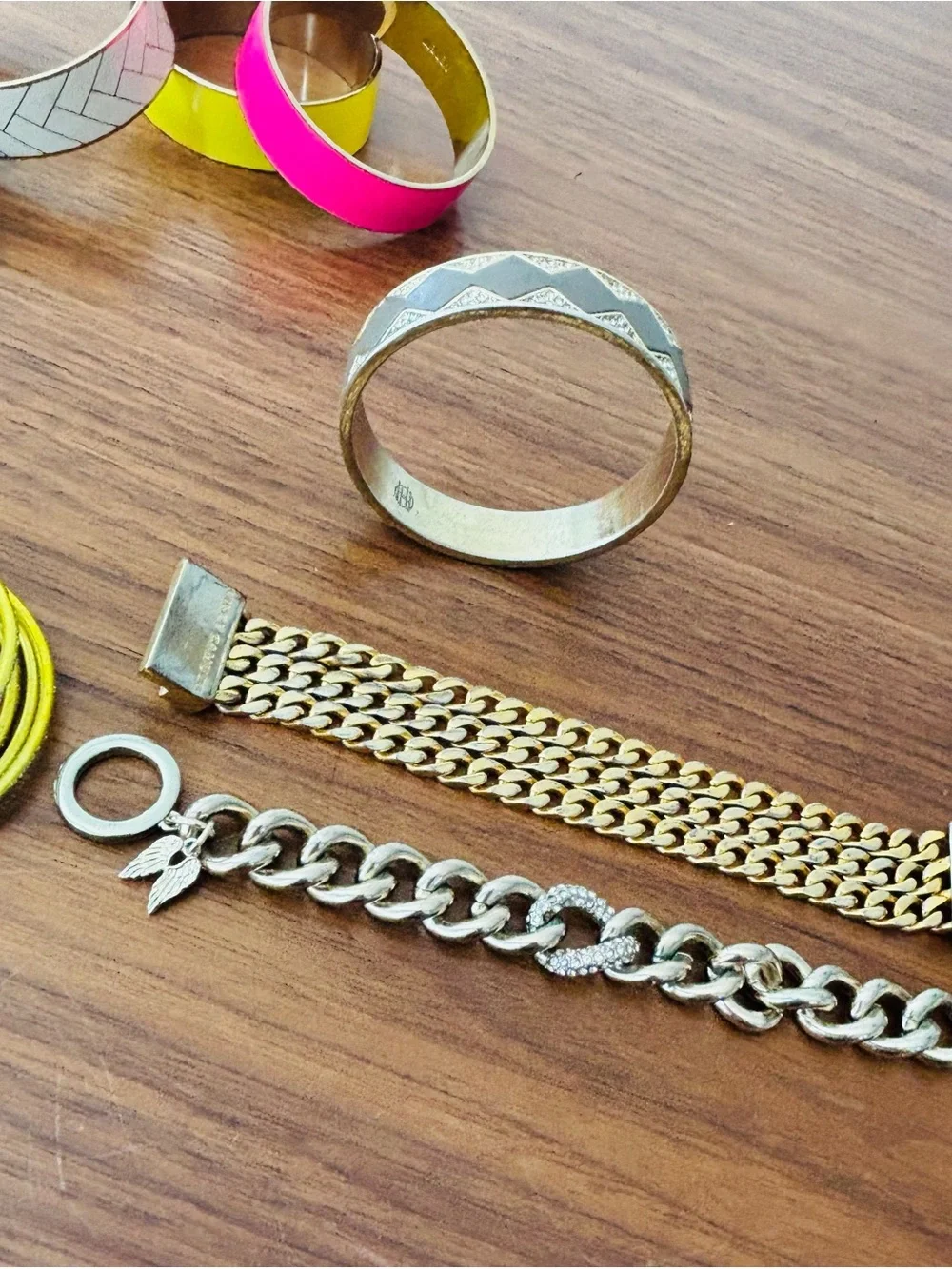 (8) pc Bracelet Bundle Kate spade j crew Victoria's Secret house of Harlow - Picture 8 of 8